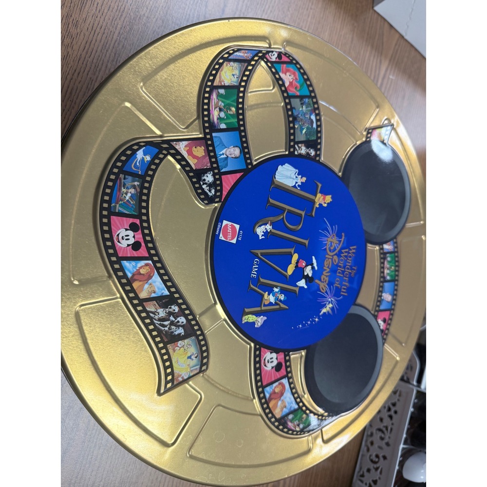 VTG Disney Trivia Game The Wonderful World of Disney Mattel Collector Tin